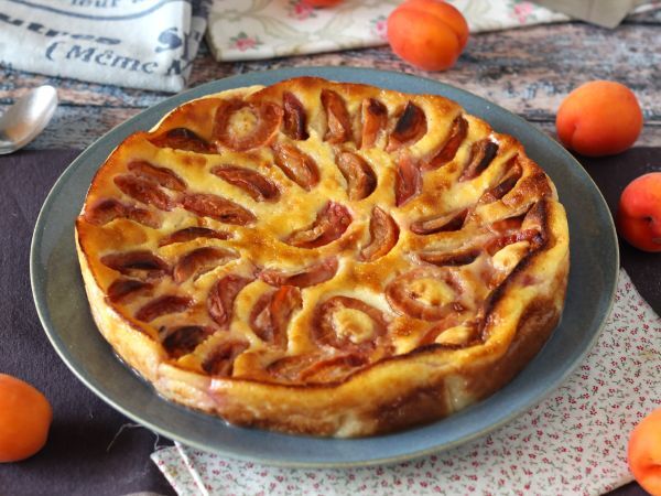 Recept Enkel aprikosclafoutis