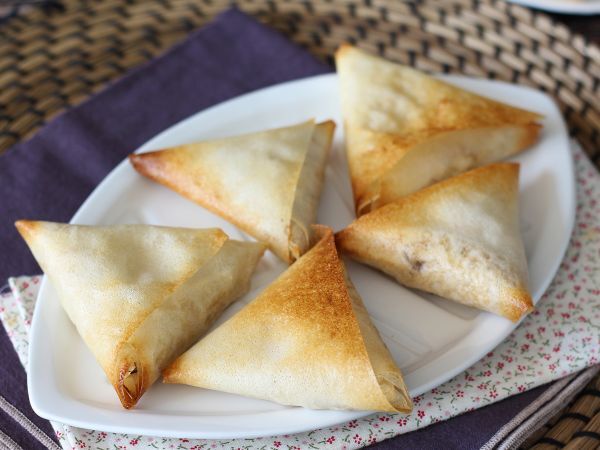 Recept Samoussas med makrill och färskost