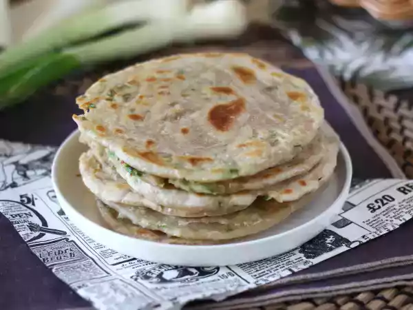 Recept Kinesiska pannkakor med salladslök - scallionpannkakor