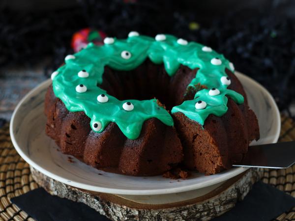 Recept Halloween bundt cake, den läckra chokladkakan som får det att vattnas i munnen