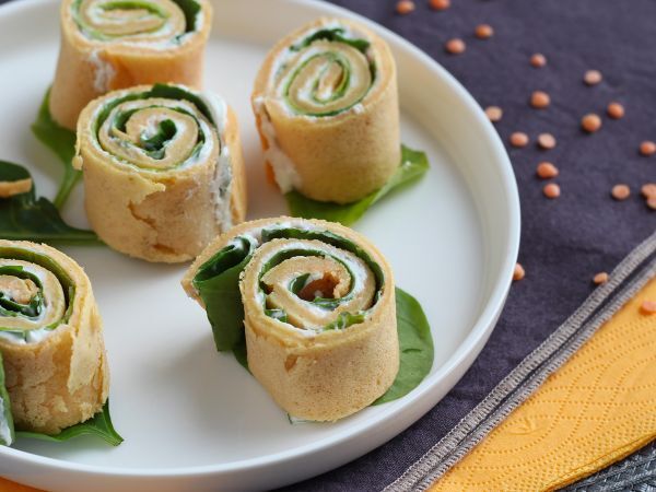 Recept Pannkakor med röda linser, endast 2 ingredienser