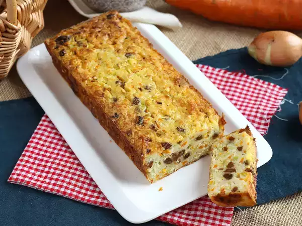 Recept Grynkaka med zucchini och morötter