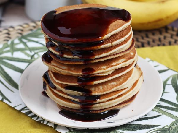 Recept Enkla bananpannkakor