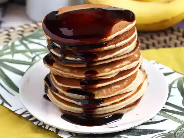 Recept Enkla bananpannkakor