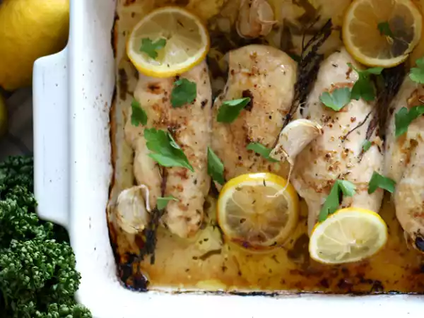 Recept Ugnsbakad kyckling med citron