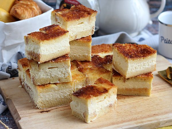 Recept Cheesecake och franska toaststänger (cheesecake-stänger med fransk toast)