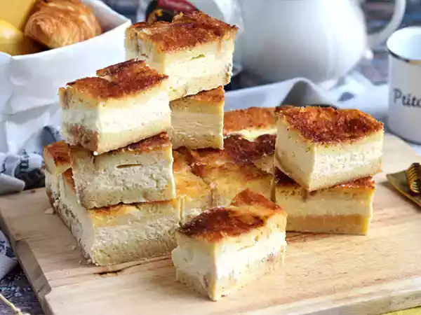 Recept Cheesecake och franska toaststänger (cheesecake-stänger med fransk toast)