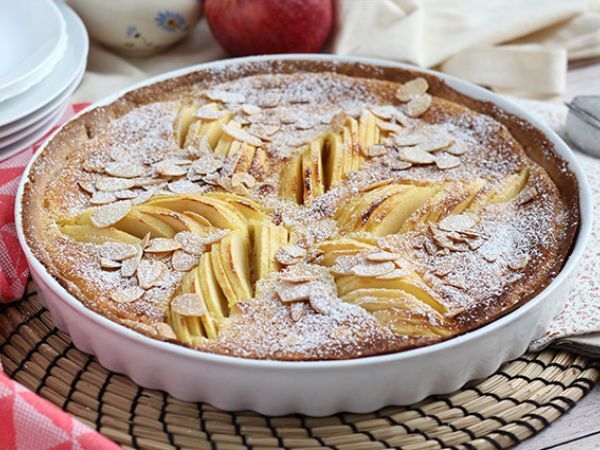 Recept Äppel- och mandeltårta (tarte normande)