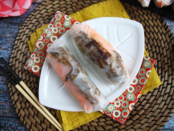 Recept Vårrullar med marinerat nötkött