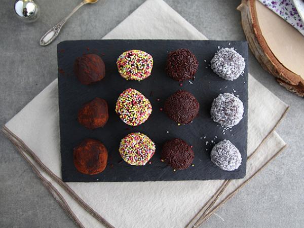 Recept Chokladtryfflar med överdrag