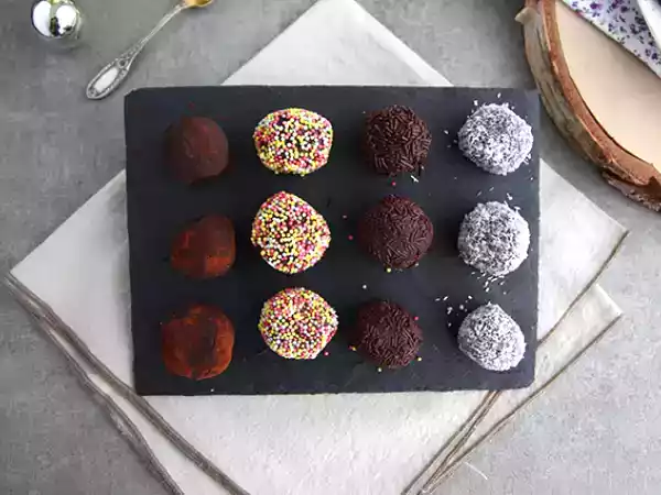 Recept Chokladtryfflar med överdrag