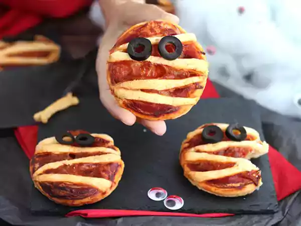 Recept Mumiepizzor med smördeg