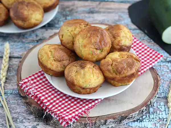 Recept Muffins med zucchini och getost