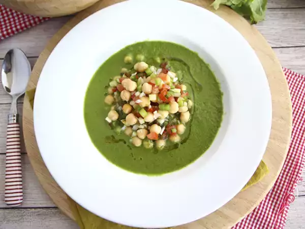 Recept Salladssoppa och kikärtssallad
