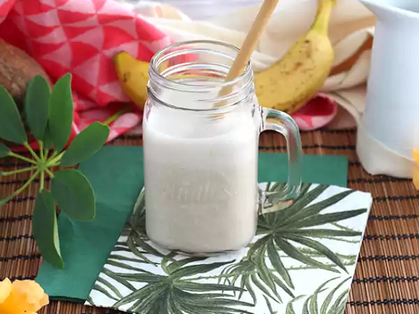 Recept Vegansk bananmilkshake