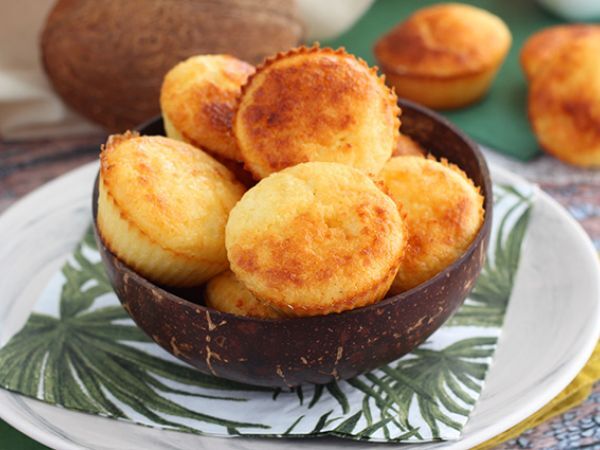 Recept Brasilianska kokosmuffins - queijadinhas