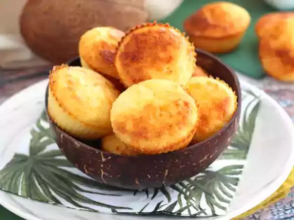Recept Brasilianska kokosmuffins - queijadinhas