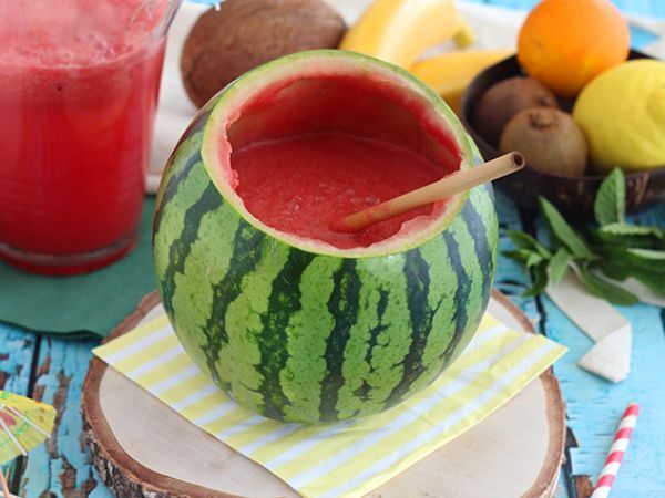 Recept Gin-cocktail med vattenmelon