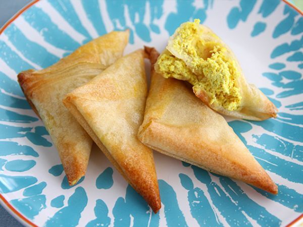 Recept Samoussas med curry