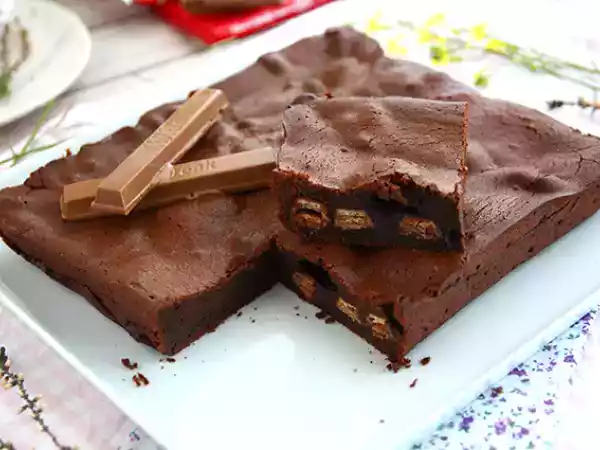 Recept Brownie med kit kat ®
