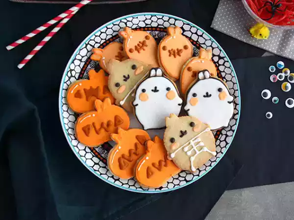 Recept Molang halloween mördegsbröd