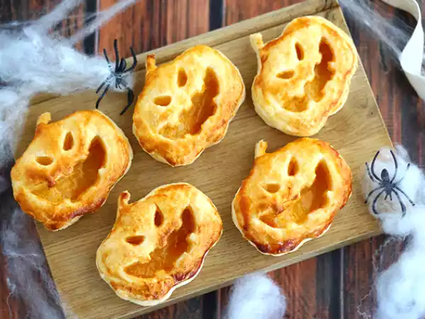 Recept Halloween-smördegsbakelser