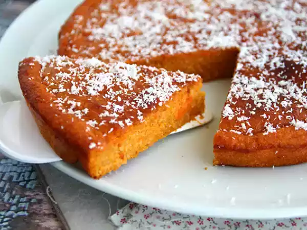Recept Fondanttårta med sötpotatis och kokos