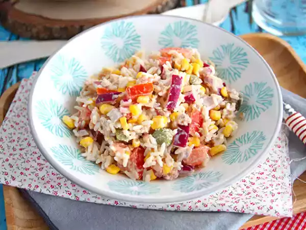 Recept Rissallad (enkel och snabb)