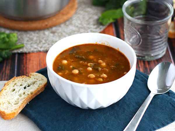 Recept Kikärtsoppa med spenat