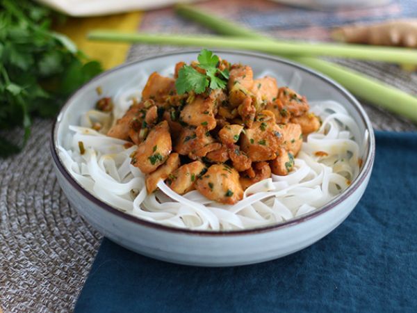 Recept Kyckling med ingefära och citrongräs