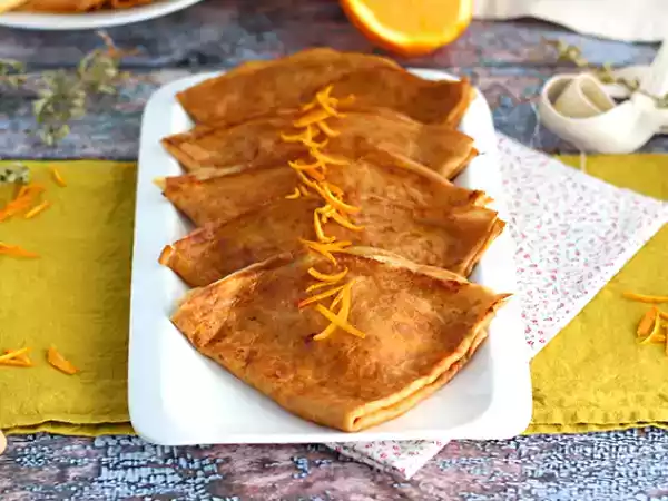 Recept Crêpes suzette, det traditionella receptet
