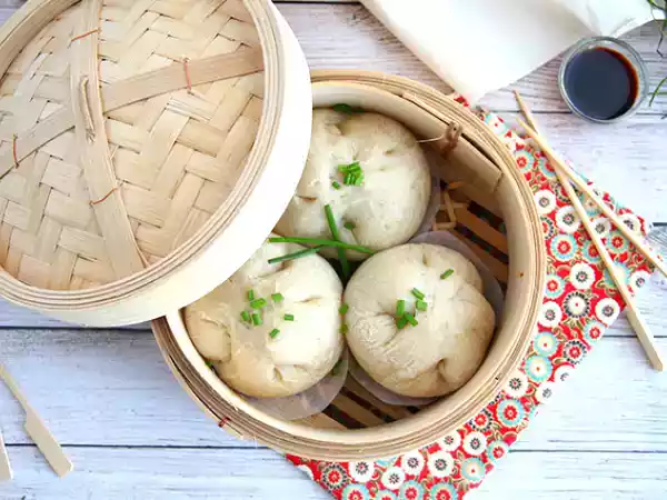 Recept Banh bao, små ångkokta bullar
