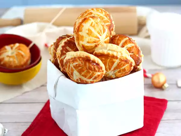 Recept Mini galetter des rois med chokladbitar