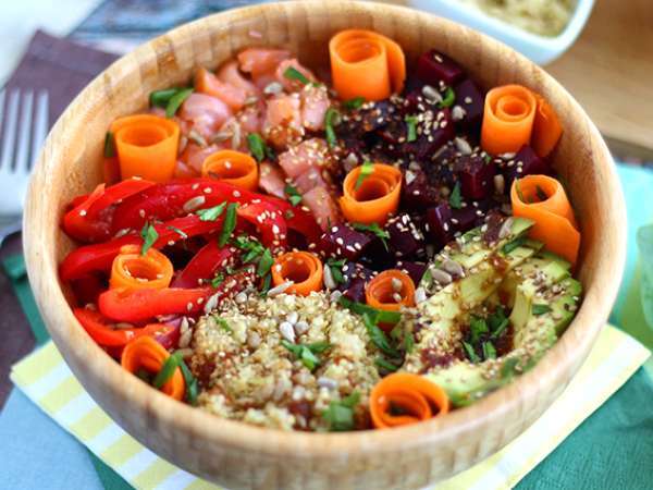 Recept Buddha bowl med lax