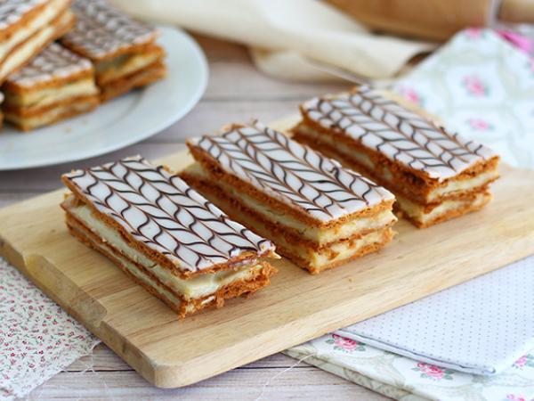 Recept Vanilj mille-feuille