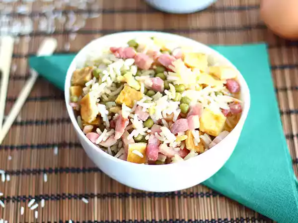Recept Express kantonesiskt ris, det enkla receptet