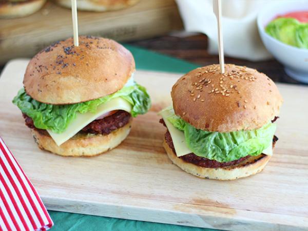 Recept Vegetarisk burgare med röda bönor