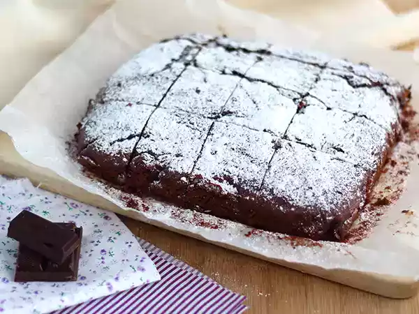 Recept Vegansk brownie, ägg- och mjölkfri