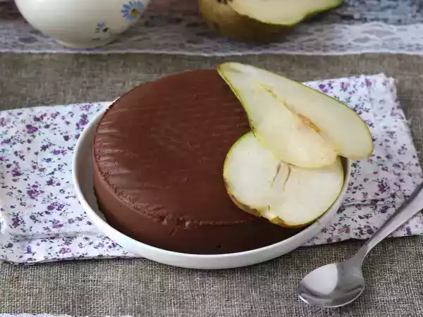 Recept Chokladpäronfudge, en superenkel dessert att göra med bara 2 ingredienser!