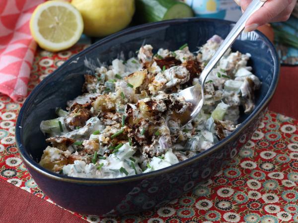 Recept Gurka och krispig potatissallad