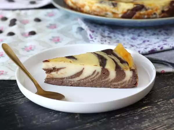 Recept Marmorerad flan utan bakverk, superenkel att göra för en garanterad wow-effekt