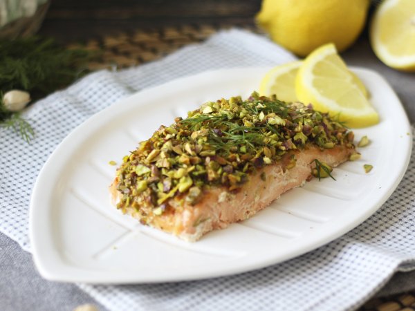 Recept Lax i pistaschskorpa