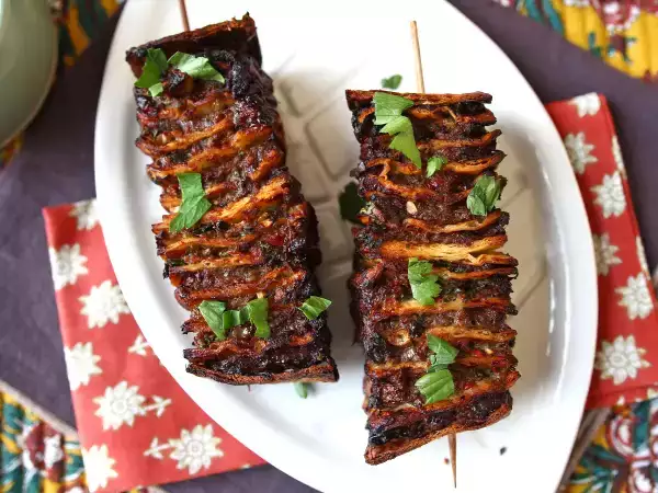 Recept Lavash kebabspett med tortillas, enkelt att tillaga i airfryer!