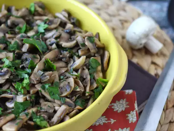Recept Snabbt och enkelt recept på stekta champinjoner