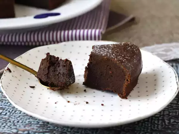 Recept Proteinrik chokladfondant: ett enkelt recept med vassle som är lätt att tillaga