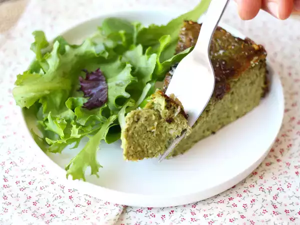 Recept Quiche utan deg med spenat och gouda