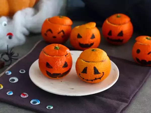 Recept Halloween-klementiner och chokladmousse