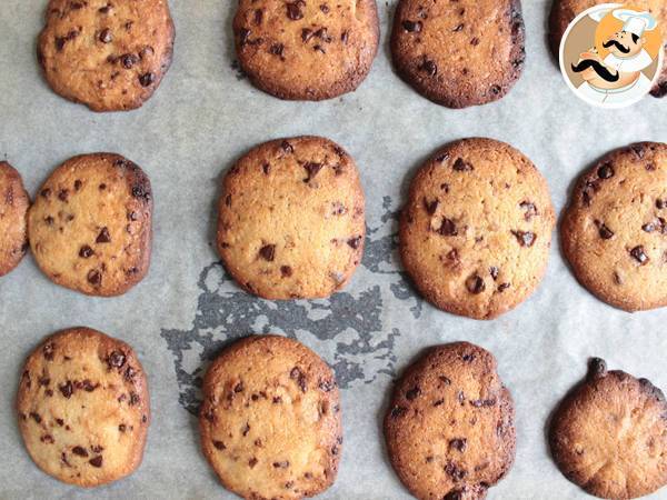 Chokladkakor med chokladbitar - Beredning steg 6