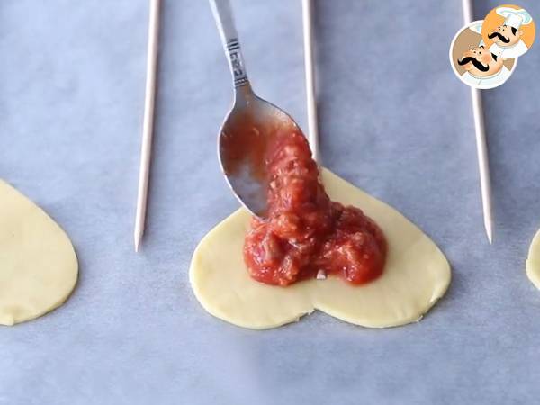 Hjärtformade Pie Pops för alla hjärtans dag - Beredning steg 3