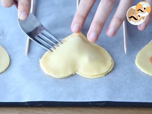Hjärtformade Pie Pops för alla hjärtans dag - Beredning steg 5